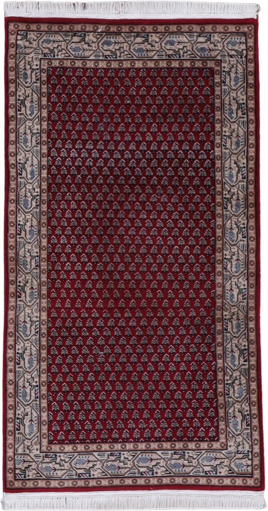 Sarouk Tappeto 70 x 130 (Indian) Annodato A Mano