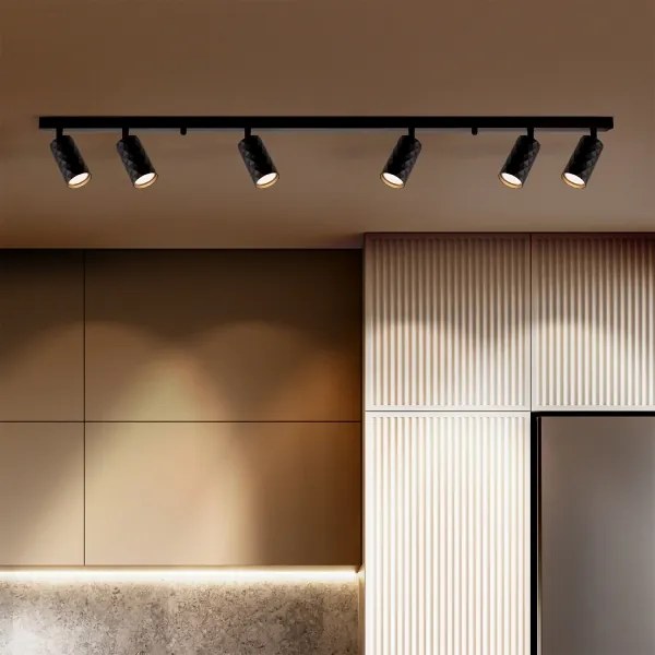 Brilagi - Lampada a faretti LED RGBW dimmerabile SELE DIAMANT 6xGU10/6,5W/230V Wi-Fi nera