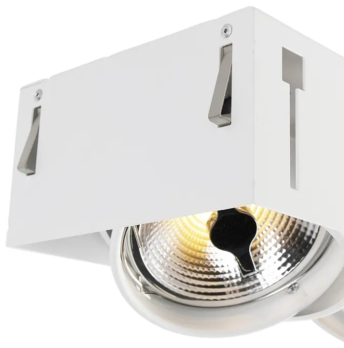 Faretto incasso bianco AR111 Trimless 3 luci - Oneon