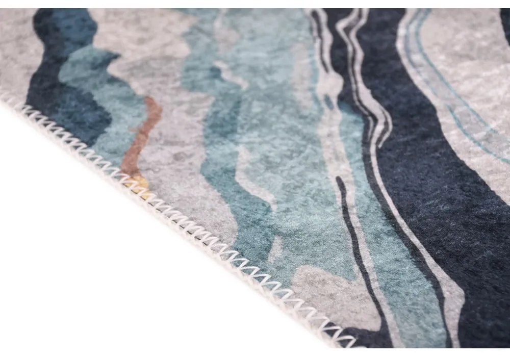 Tappeto giallo e blu lavabile 80x150 cm Colors of Joy – Vitaus