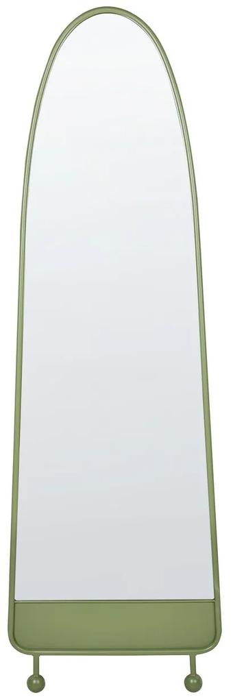Specchio da parete metallo verde 45 x 146 cm PARNAY Beliani