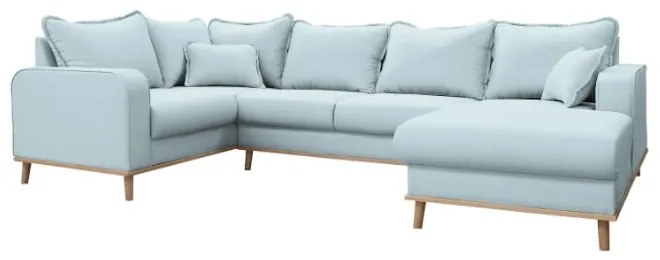 Divano angolare azzurro (angolo destro) Beata - Ropez