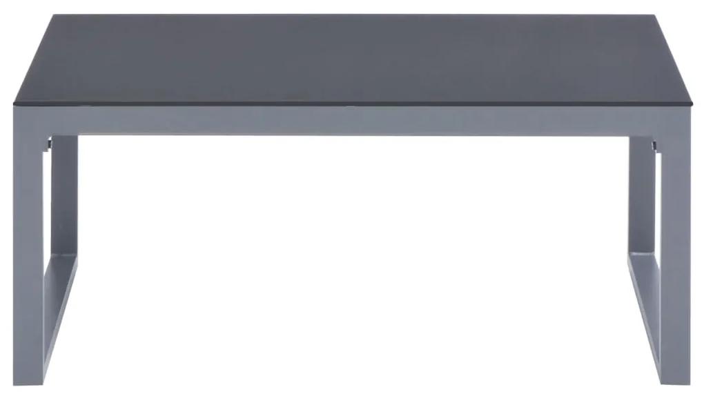 Tavolino da caffè 90x50x40 cm in alluminio