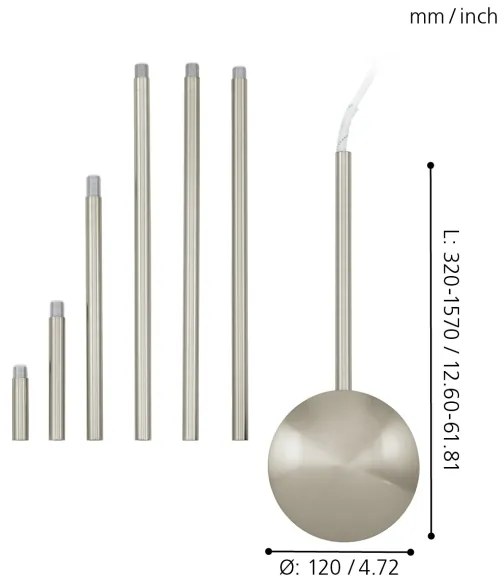 EGLO 88969 - Accessori per lampadario EXTENTION cromo opaco