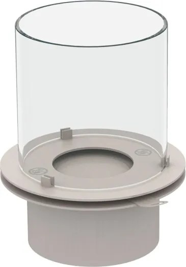 Camino a bioetanolo braciere da giardino da terra per interno esterno STROMBOLI Bianco Perla d.60 x h56