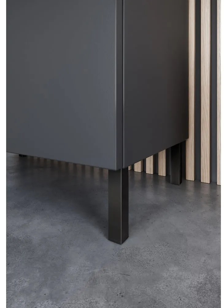 Mobile per bagno color antracite alto e stretto 30x120 cm Arcena – Germania