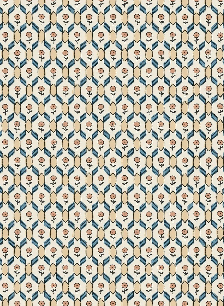 Sandberg Carta da parati Hugo - Terracotta