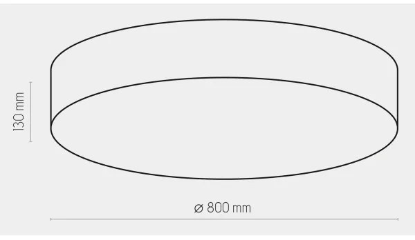 Plafoniera RONDO 6xE27/15W/230V d. 80 cm bianca