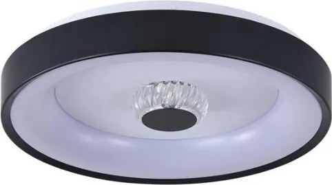 Searchlight 89735-38BK - Lampada da soffitto dimmerabile LED POLKA 24W/230V + 6W, diametro 38,5 cm, nera