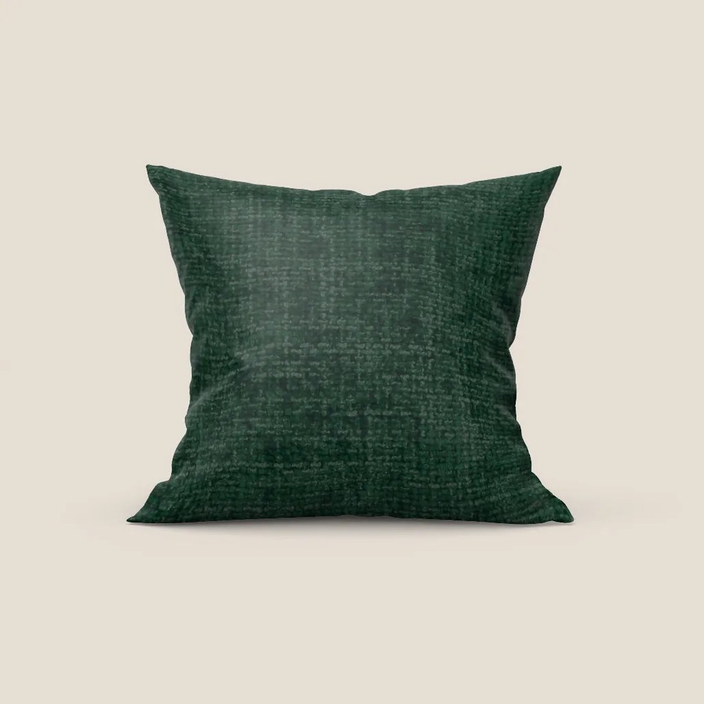 Montana cuscino disponibile in diversi colori realizzato in morbido tessuto a trama grossa impermeabile T10 verde