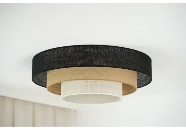 Brilagi -Plafoniera ASPEN LUNETA LED/12W/230V diametro 60 nero/beige/color crema