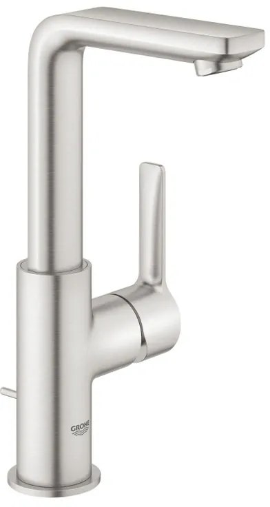 Rubinetto per lavabo getto laminare cristallino Lineare cromo spazzolato lucido GROHE
