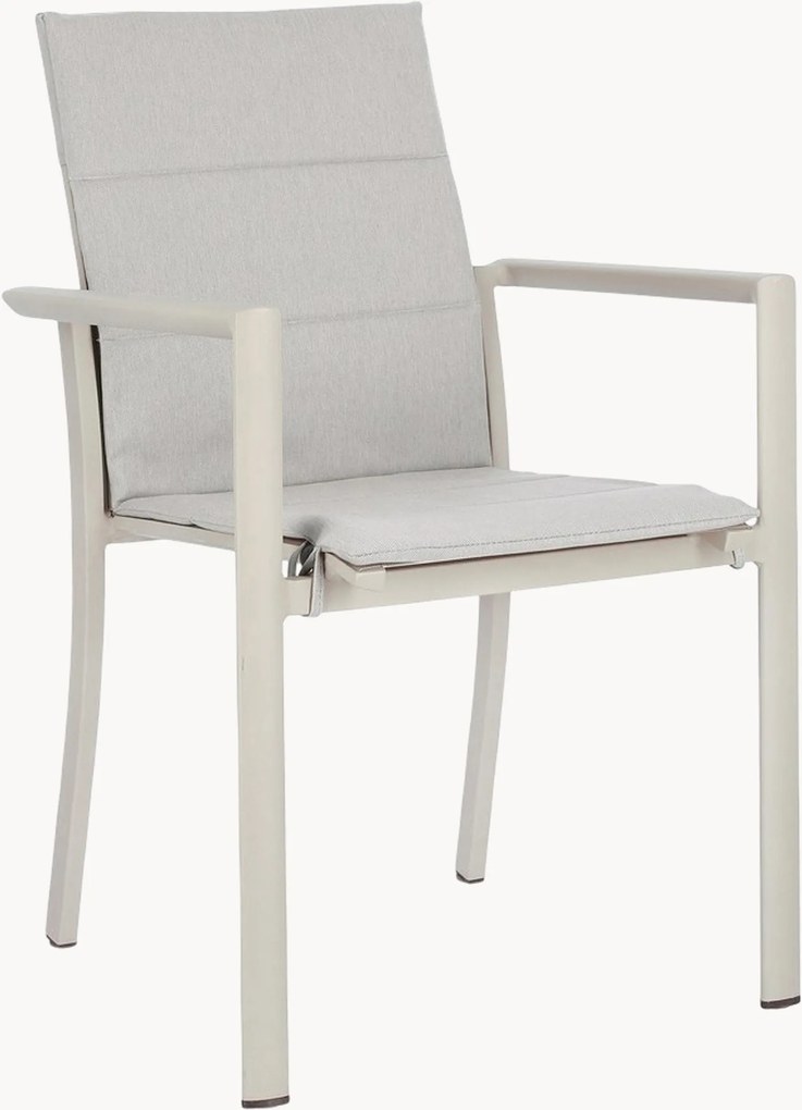 Set di 4 sedie da giardino con braccioli Konnor