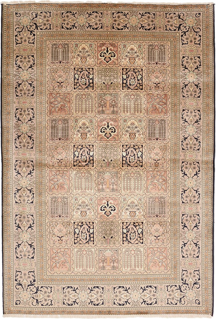 Cashmere Silk Tappeto orientale 190x130 (Indian) Annodato A Mano