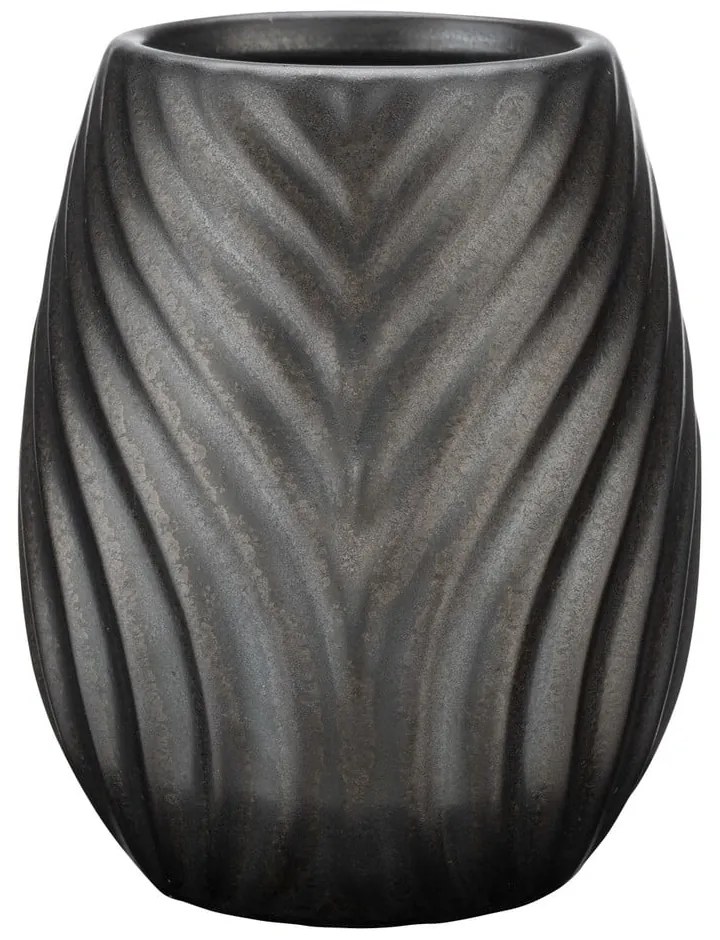 Tazza in ceramica antracite per spazzolini da denti Idro - Wenko