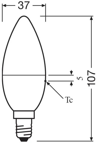 SET 2x Lampadina LED RGBW dimmerabile B38 E14/4,9W/230V 2700K + +TC - Osram