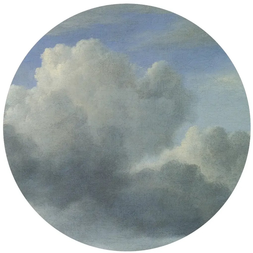 KEK Amsterdam Carta da parati panoramica Golden Age Clouds 5 Circle - Multicolor - Durchmesser 1,9m
