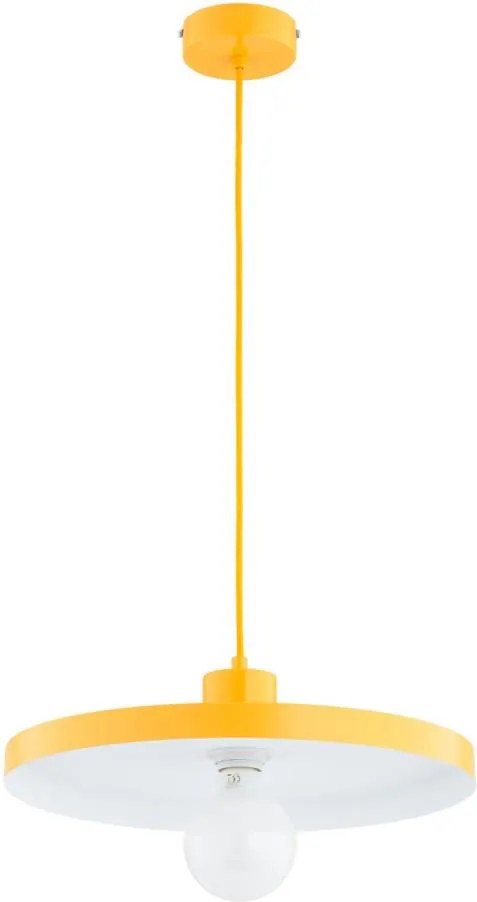 Lampadario a cavo ETERI 1xE27/15W/230V giallo