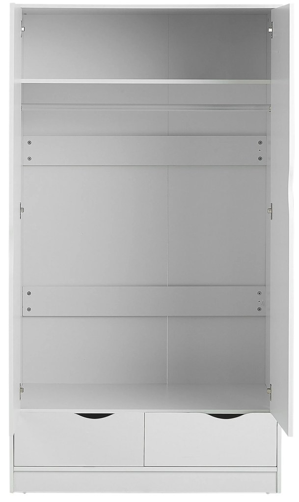 Armadio a 2 ante bianco 180 cm BREMEN Beliani