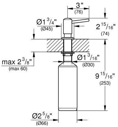 GROHE 40536000 - Dosatore di sapone CONTEMPORARY 400 ml cromo lucido