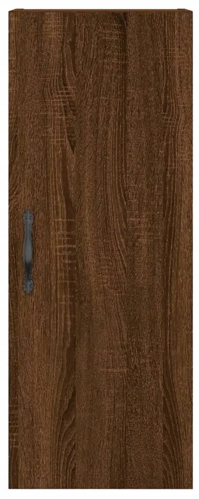 Mobile a Parete Rovere Marrone 34,5x34x90 cm Legno Multistrato