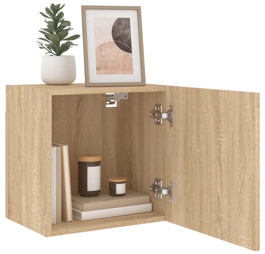 Mobile tv parete rovere sonoma 40,5x30x40 cm legno multistrato