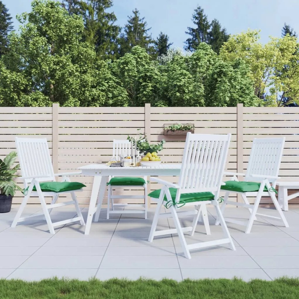 Cuscini Per Pallet 4 Pz Verdi 50x50x7 Cm Tessuto Oxford /