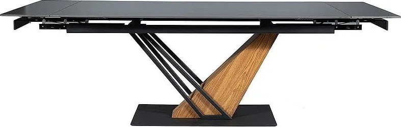 Tavolo allungabile Genesis nero/frassino - L160-220 cm