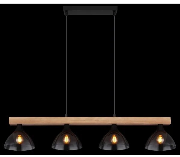 Globo 15544-4H - Lampadario a sospensione con filo LINDI 4xE14/15W/230V