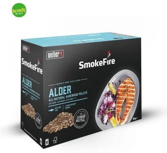 Weber Pellet di Legno di Ontano 8 kg