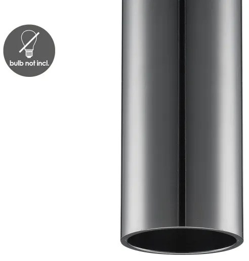 Lampadario a sospensione con filo SAGA 1xE27/40W/230V nero