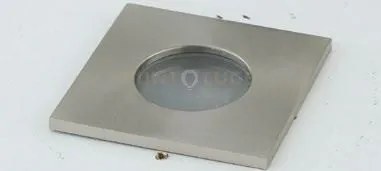 Faretto viper nikel quadrato ip65 8,2x8,2x5,6cm in metallo e vetro ...