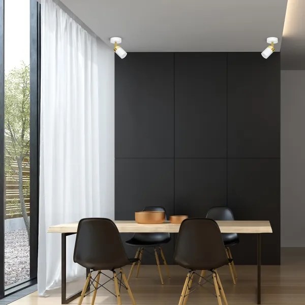 Faretto JOKER 1xGU10/25W/230V bianco/oro