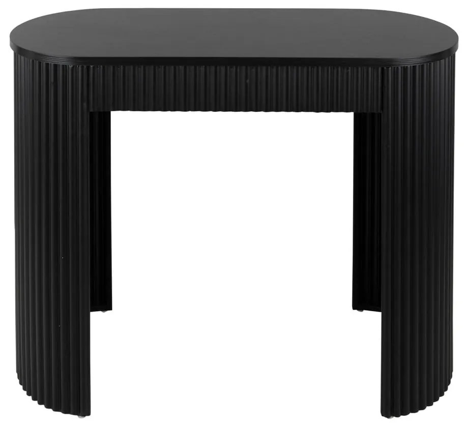 Tavolo consolle nero in metallo 40x100 cm Estriado – Leitmotiv