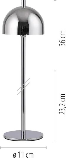 Schöner Wohnen 19244-17 - Lampada da tavolo LED dimmerabile BELLIS LED/2,5W/5V IP54 cromo