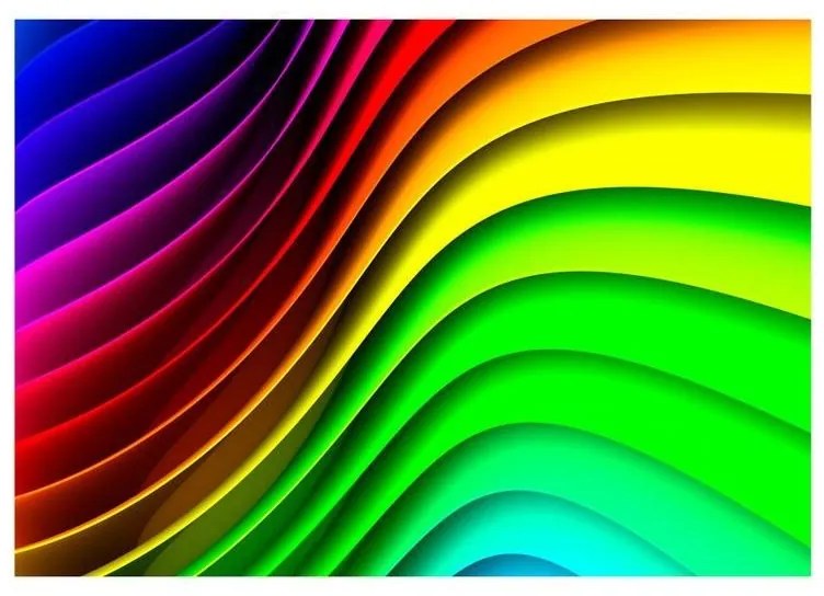 Fotomurale adesivo  Rainbow Waves  Larghezza x Altezza Home decor 147x105