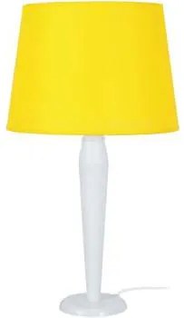 Tosel Lampade d’ufficio lampada da comodino tondo metallo e legno bianco Tosel