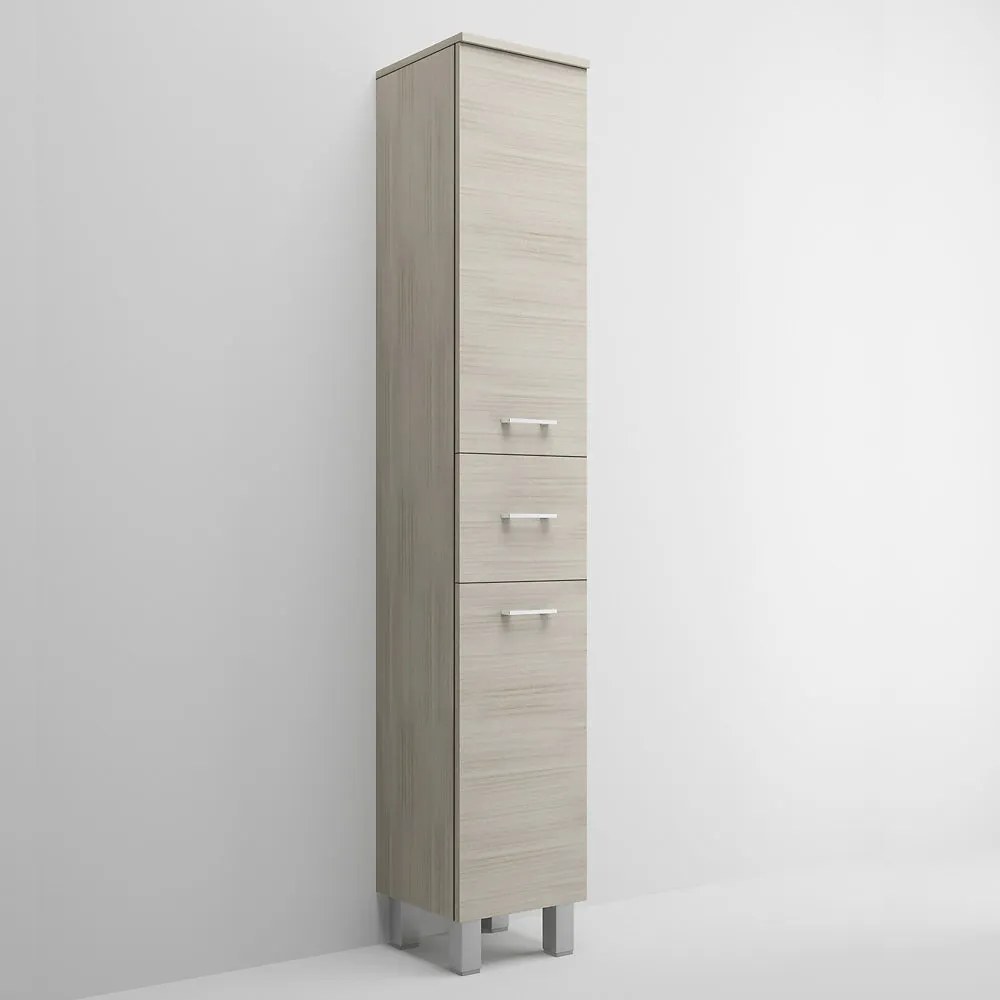 Colonna Portaoggetti a terra 195 Cm Due Ante Un Cassetto Savini "Gaia"
