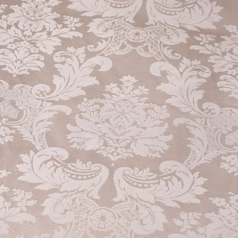 Biancheria da letto damascata beige per letto matrimoniale 200x200 cm Damask Jacquard - Catherine Lansfield