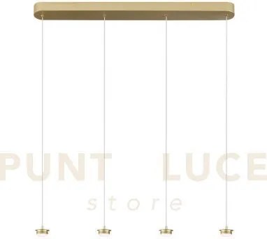 Struttura oro in metallo per lampadario a sospensione completa di p...