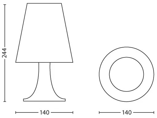 Philips 71795/99/16 - Lampada LED da tavolo per bambini DISNEY STAR WARS 1xLED/2,3W/230V