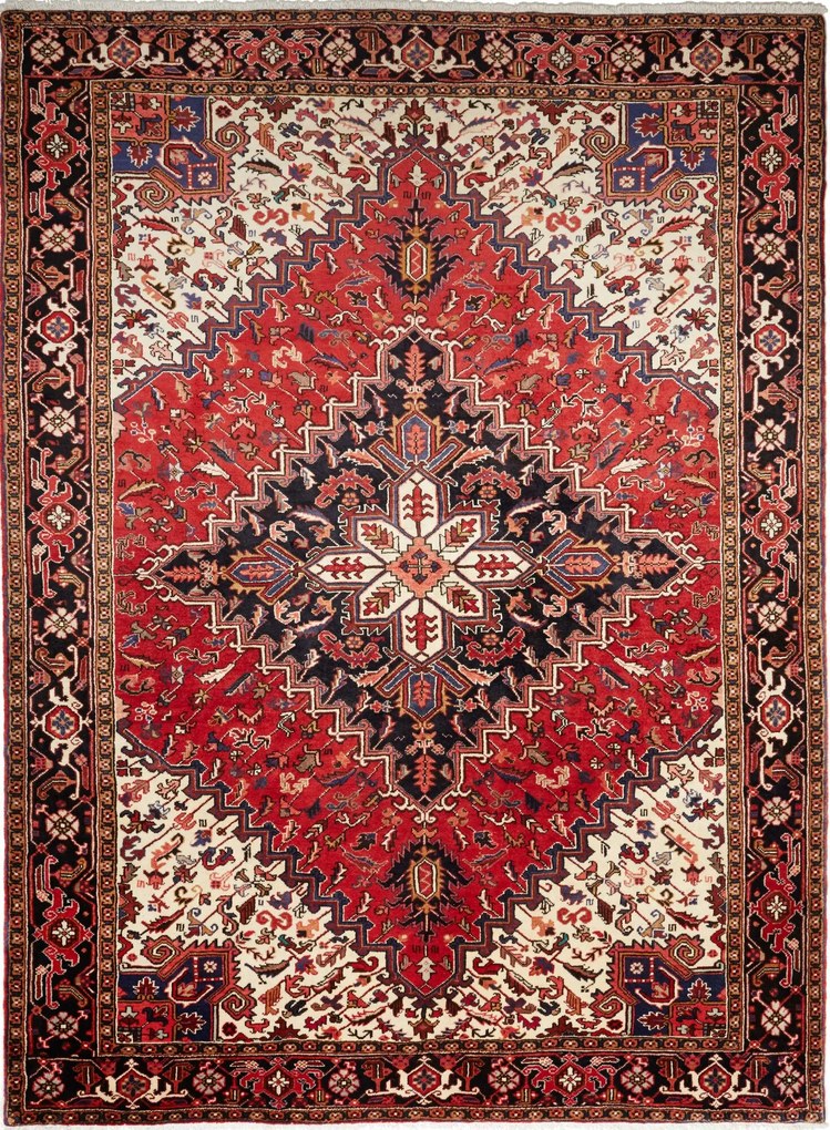 Heriz Tappeto persiano 260 x 350 Rosso (Iran) Annodato A Mano