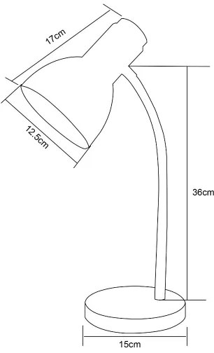 Zuma Line SM-W02-WH - Lampada da tavolo 1xE27/40W/230V bianco/quercia