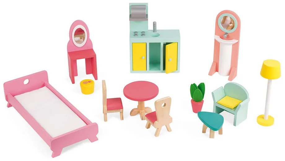 Casa delle bambole in legno - Happy Day