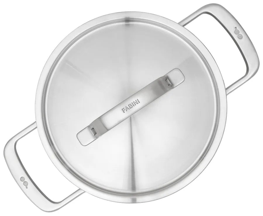 Pentola in acciaio inox con coperchio incluso per induzione 3 l Lucca 3.0 – FABINI