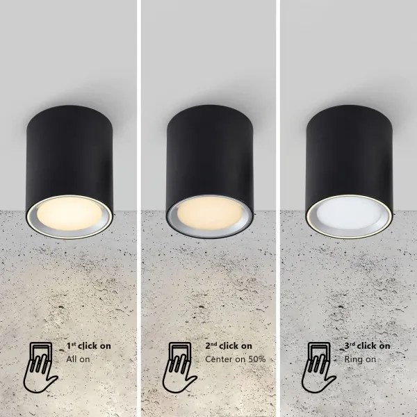Nordlux - Faretto da bagno LED LANDON LED/6,5W/230V IP44 nero