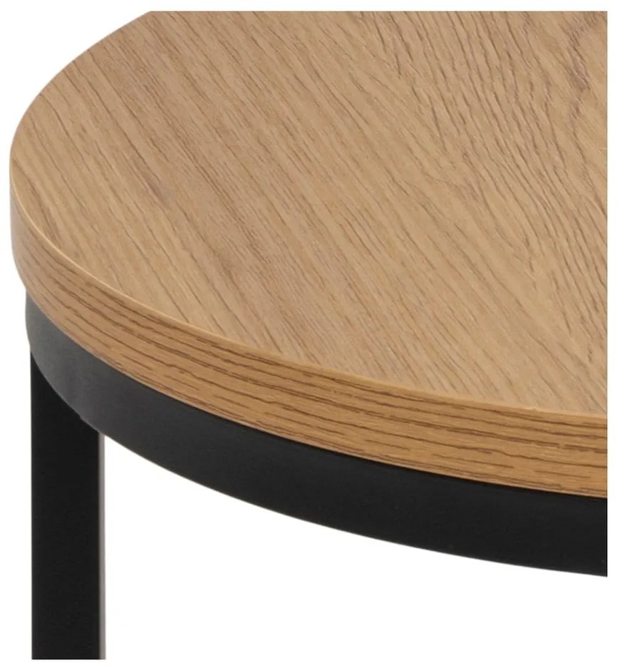 Set di tavolini rotondi con piano effetto rovere 2 pz ø 45 cm Spiro - Actona