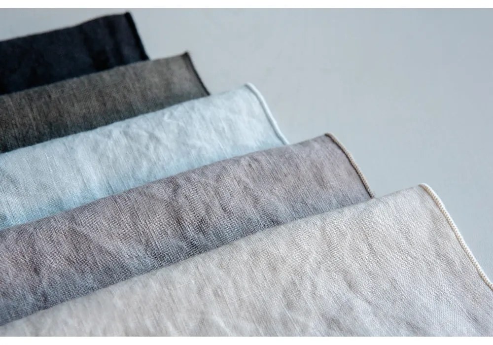 Tovagliolo di lino nero, 42 x 42 cm Lineo - Blomus