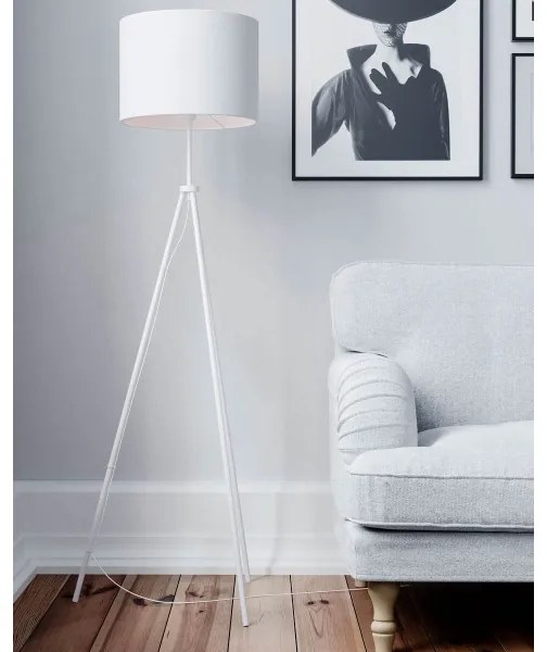 ByRydens 4100700-5000 - Lampada da terra RINA 1xE27/5W/230V bianca