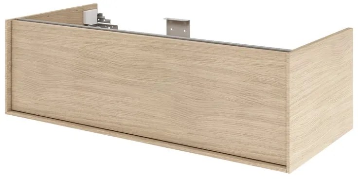 Mobile da bagno sospeso sotto lavabo L 105 x H 32 x P 48 cm rovere satinato, 1 cassetto SENSEA Neo Frame